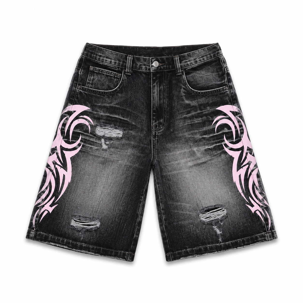 Pink Tribal Baggy Shorts