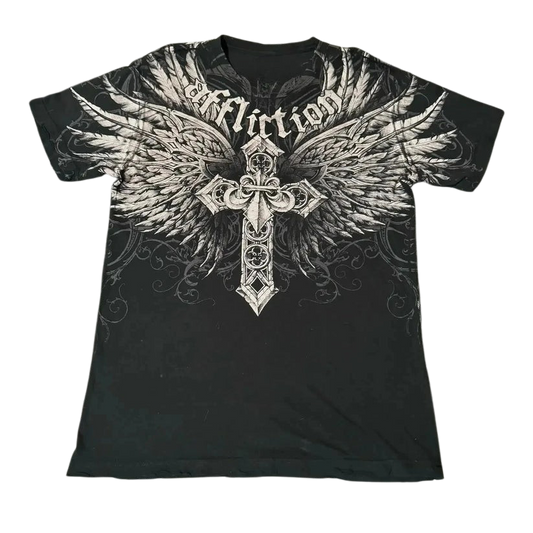 Gothic Skull Cross T-Shirt