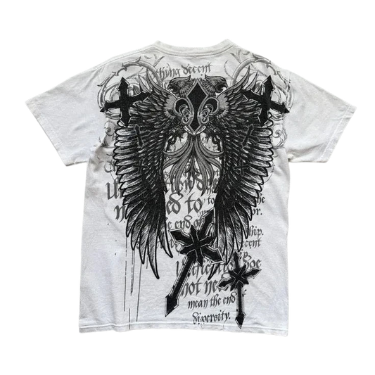 Gothic Angel Cross T-shirt