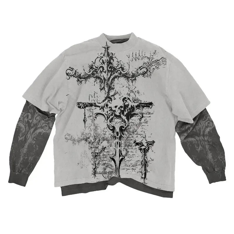 Fallen Cross Layered Long Sleeve