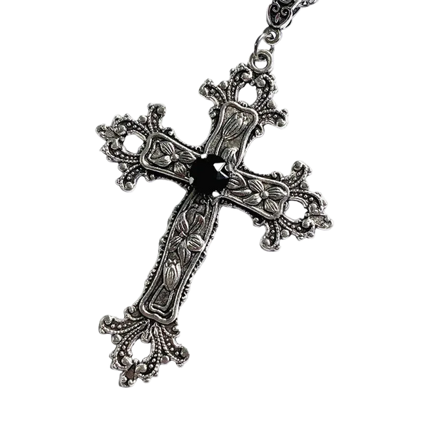 Crimson Cross Necklace