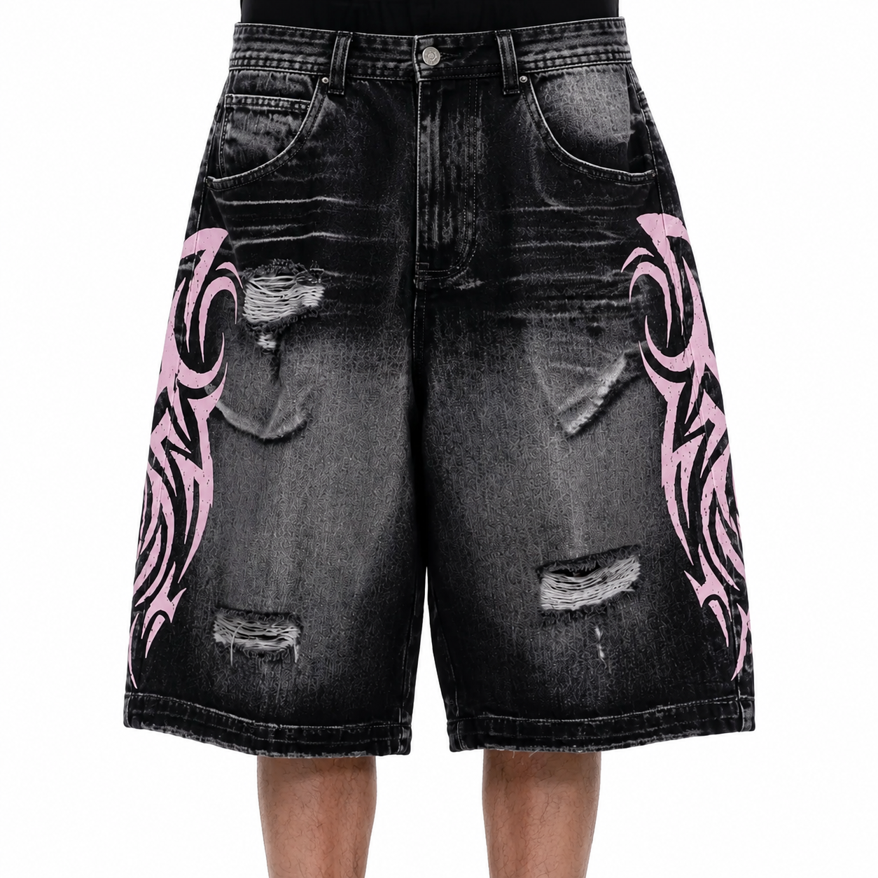 Pink Tribal Baggy Shorts